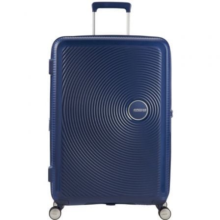 Mala Média American Tourister SoundBox Spinner 67cm/ 67x46.5x29cm/ 4 Rodas/ Azul-marinho