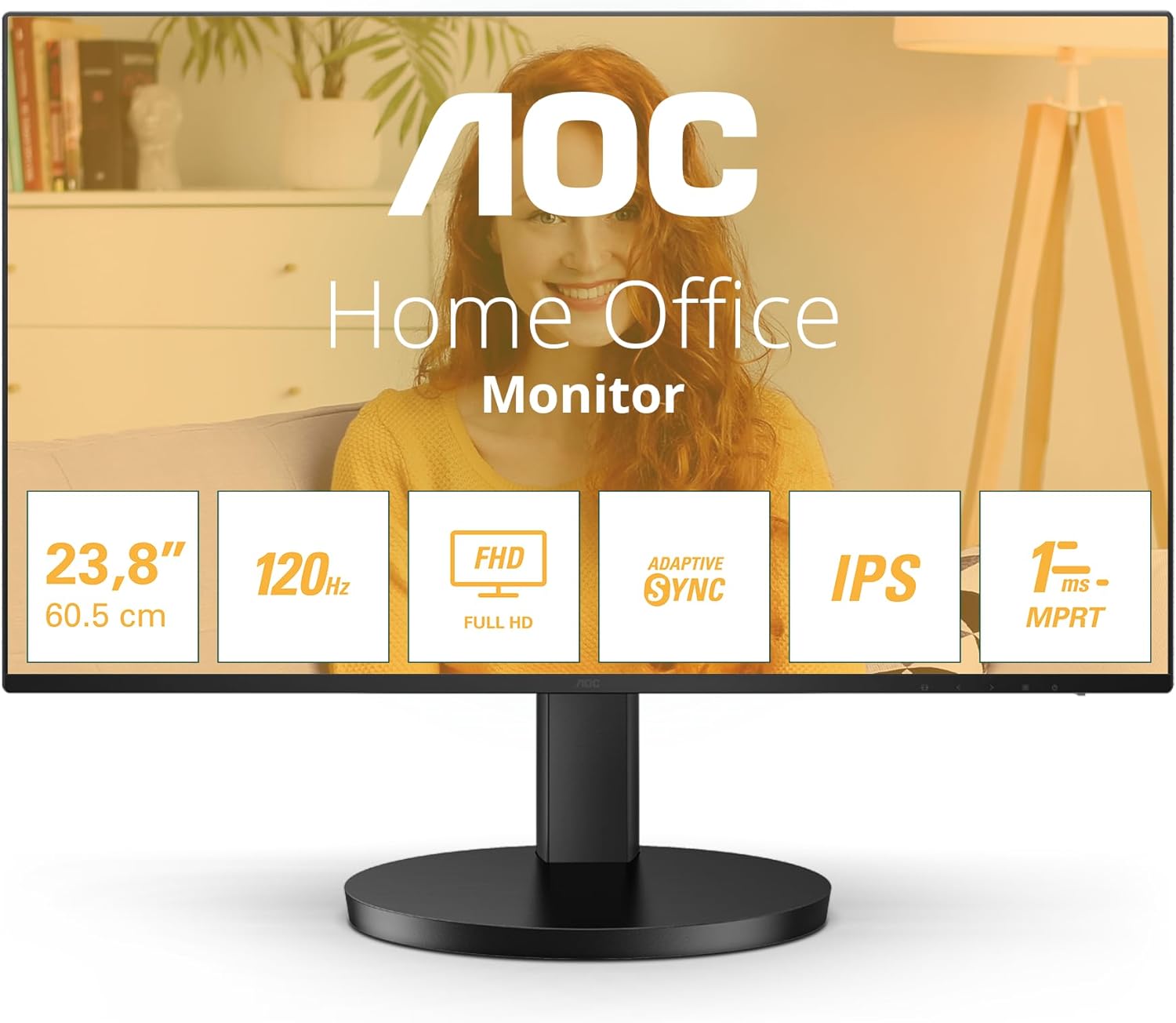 Monitor AOC 24B3HA2 23.8"/ Full HD/ Multimédia/ Preto - Imagem 2