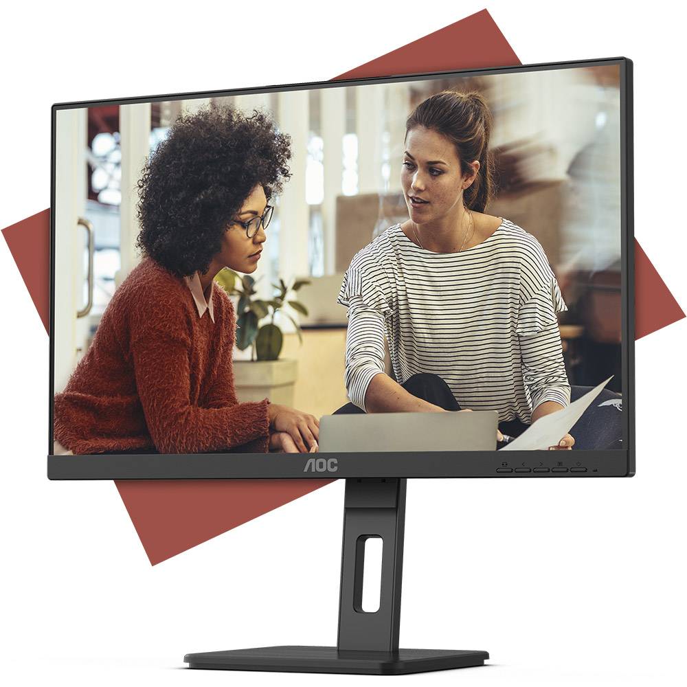 Monitor Profissional AOC 27E3QAF 27"/ Full HD/ Multimédia/ Regulável em altura/ Preto - Imagem 3