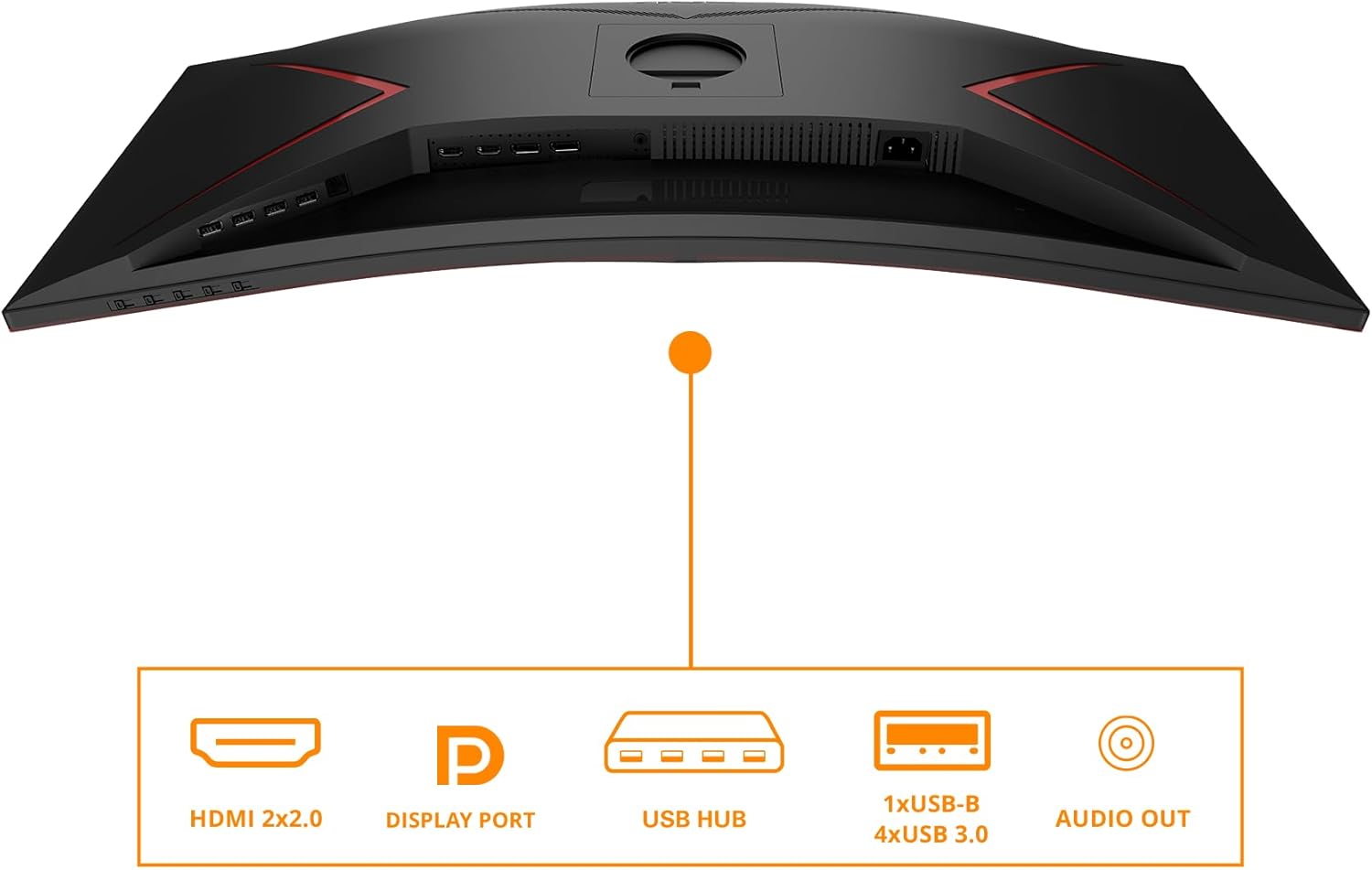 Monitor Gaming Ultra-panorâmico Curvo AOC CU34G2XP/BK 34"/ WQHD/ 1ms/ 180Hz/ VA/ Preto - Imagem 4