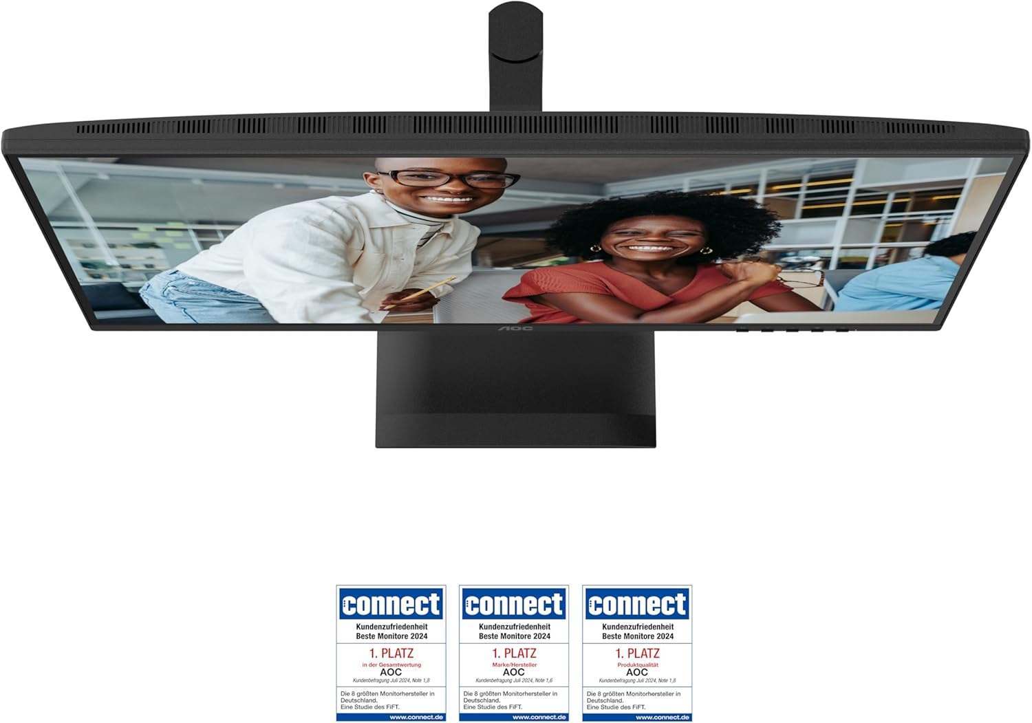 Monitor Profissional AOC Q27E4CV 27"/ QHD/ Multimédia/ Ajustável em altura/ Preto - Imagem 9