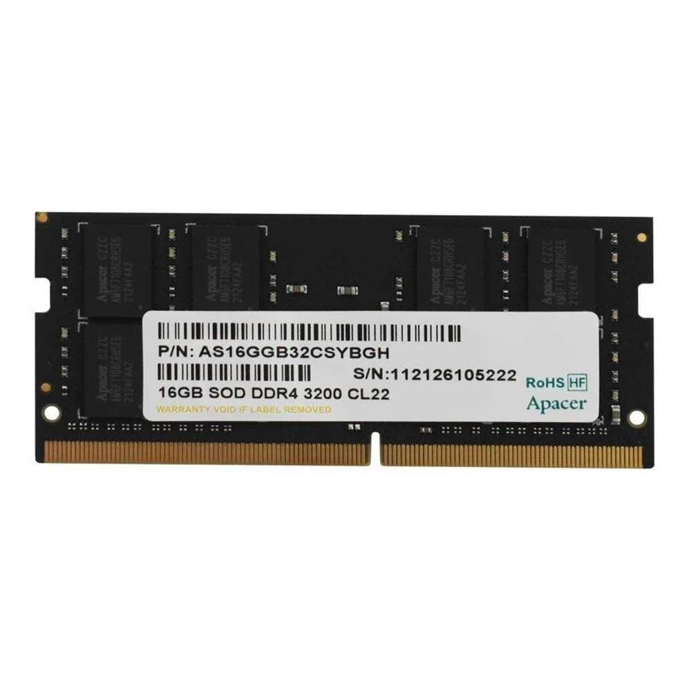 Memória RAM Apacer ES.16G21.GSH 16GB/ DDR4/ 3200MHz/ 1.2V/ CL22/ SODIMM