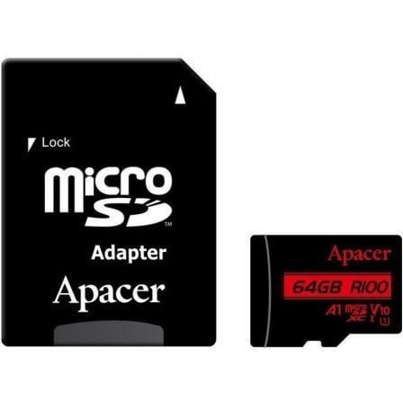 Cartão de Memória Apacer 64GB XC UHS 1 com Adaptador/ Classe 10/ 100MBs - Imagem 2