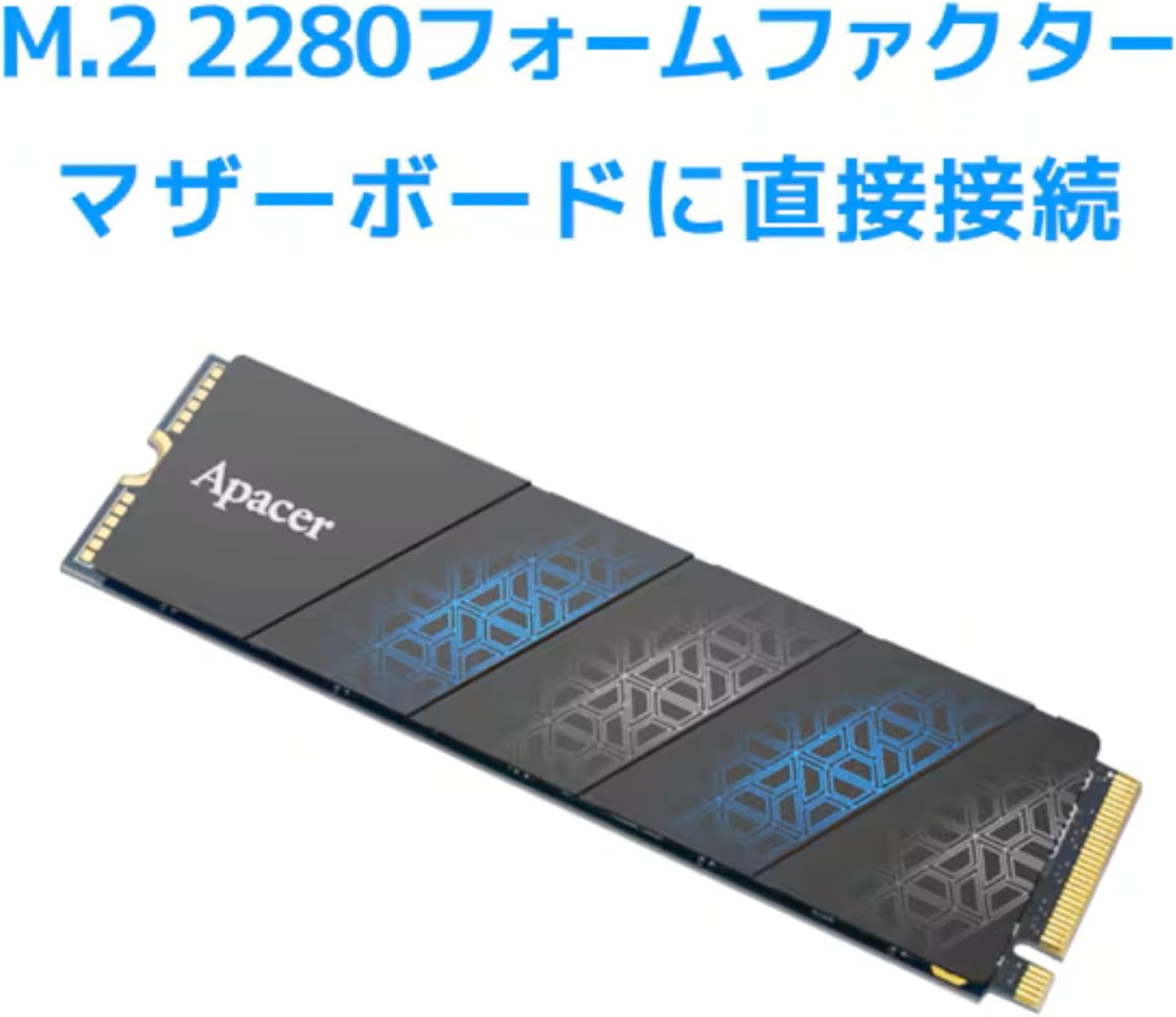 Disco SSD Apacer AS2280P4U Pro 512GB/ M.2 2280 PCIe/ com Dissipador de Calor - Imagem 2
