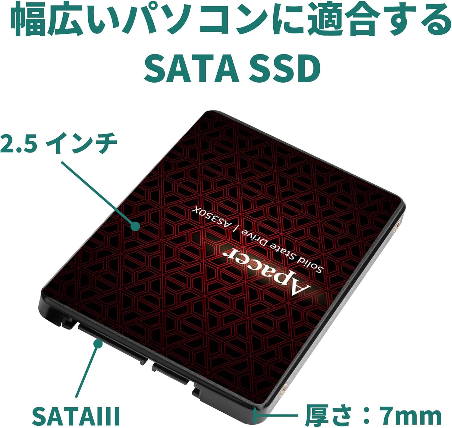 Disco SSD Apacer AS350X 256GB/ SATA III/ Capacidade Total - Imagem 7
