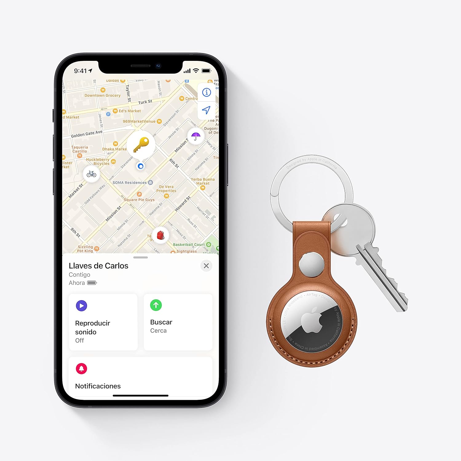 Localizador Apple AirTag Pack 4 Unidades Branco e Prateado - Imagem 4