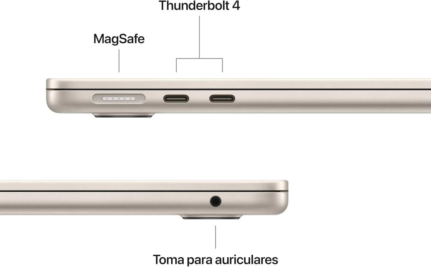 Apple Macbook Air 13,6"/ M5 CPU de 10 núcleos/ 16GB/ 1TB SSD/ GPU de 10 núcleos/ Branco Estrela - Imagem 4