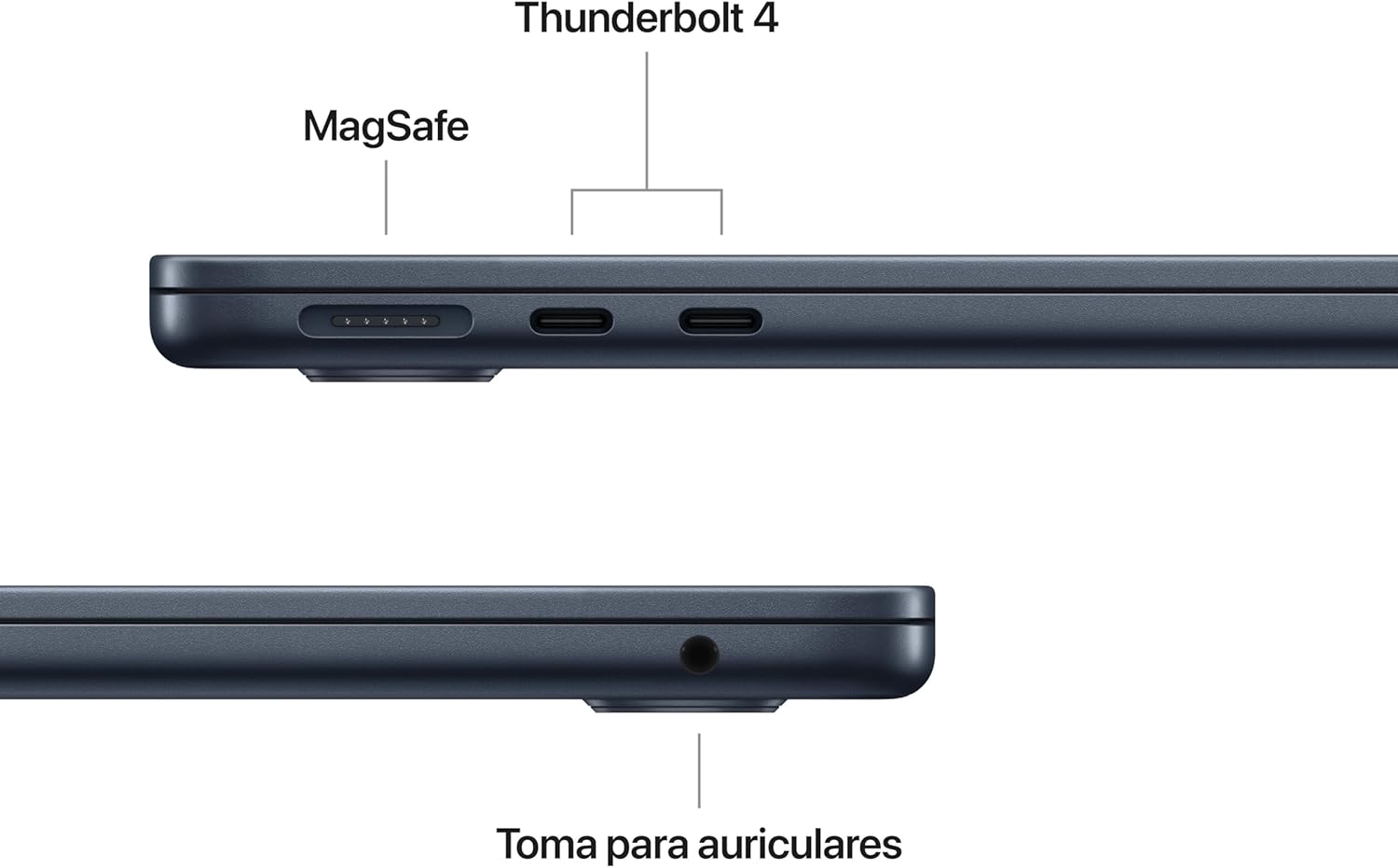 Apple Macbook Air 13,6"/ M5 10-Core CPU/ 16GB/ 1TB SSD/ 10-Core GPU/ Meia-noite - Imagem 4