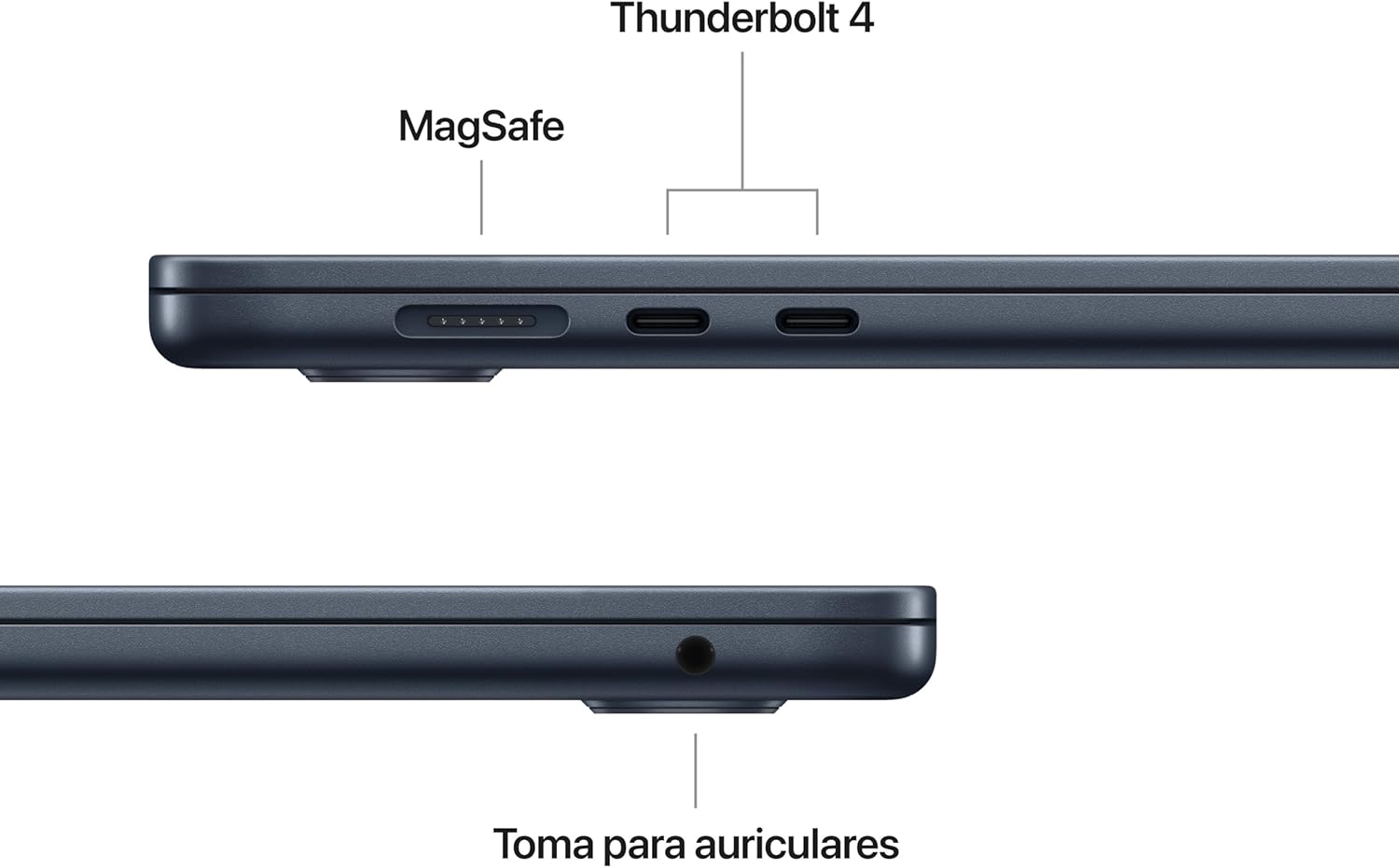 Apple Macbook Air 15,3"/ M5 10-Core CPU/ 24GB/ 1TB SSD/ 10-Core GPU/ Meia-noite - Imagem 4