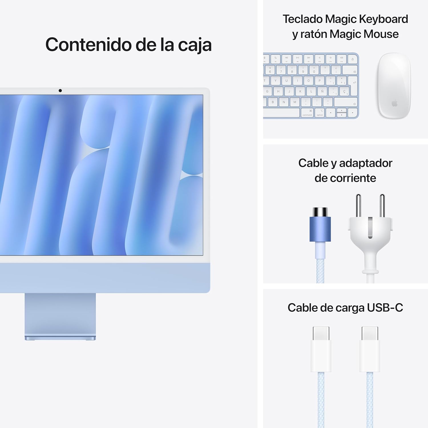 Apple iMac 24" Retina 4,5K / M4 10-Core CPU/ 24Gb/ 512Gb SSD/ 10-Core GPU/ Azul - Imagem 6