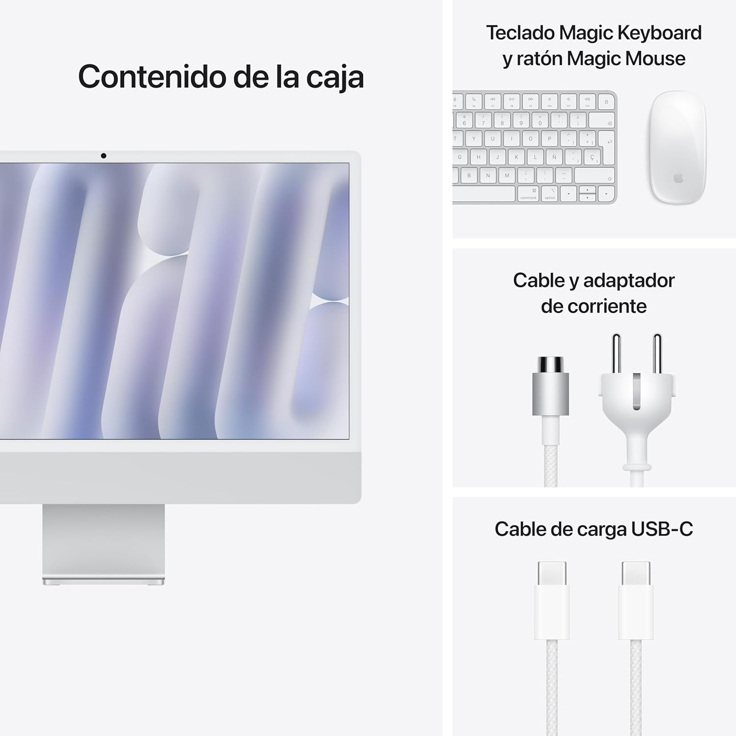 Apple iMac 24" Retina 4,5K / M4 10-Core CPU/ 16GB/ 256GB SSD/ 10-Core GPU/ Cristal Nanotexturizado/ Prata - Imagem 6