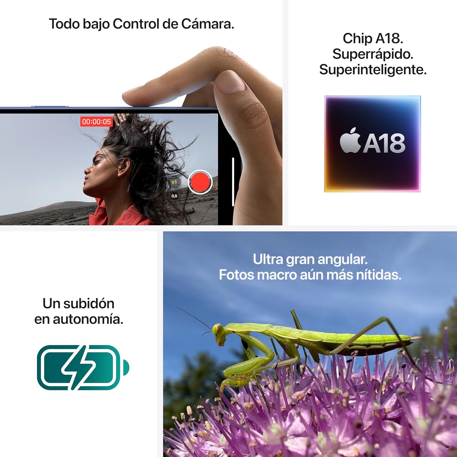 Smartphone Apple iPhone 16 128GB/ 6.1"/ 5G/ Preto - Imagem 5