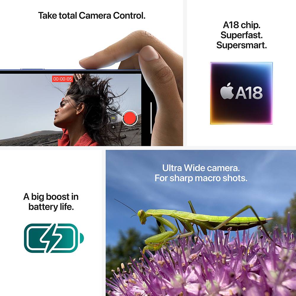 Smartphone Apple iPhone 16 128GB/ 6.1"/ 5G/ Azul Ultramar - Imagem 7