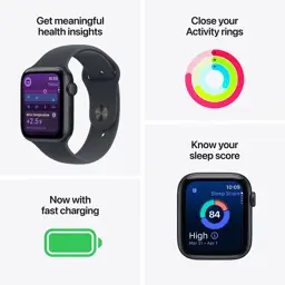 Apple Watch SE3/ GPS/ Cellular/ 44mm/ Caixa de Alumínio Meia-Noite/ Bracelete Desportiva Meia-Noite M/L - Imagem 3