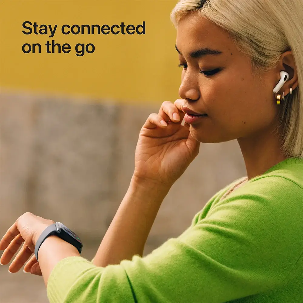 Apple Watch SE3/ GPS/ Cellular/ 44mm/ Caixa de Alumínio Meia-Noite/ Bracelete Desportiva Meia-Noite M/L - Imagem 4