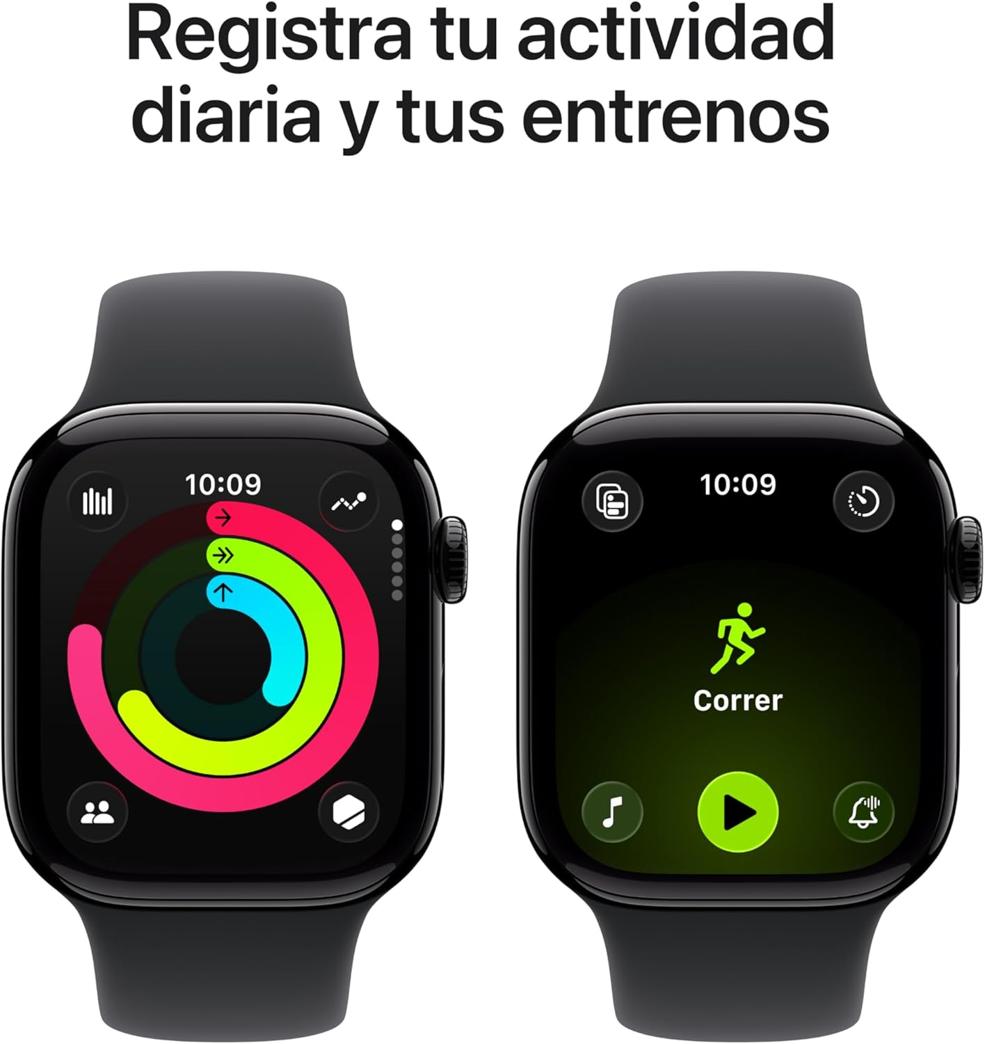 Apple Watch Series 11/ GPS/ Cellular/ 42mm/ Preto Azeviche/ Bracelete Desportiva Preta (S/M) - Imagem 3