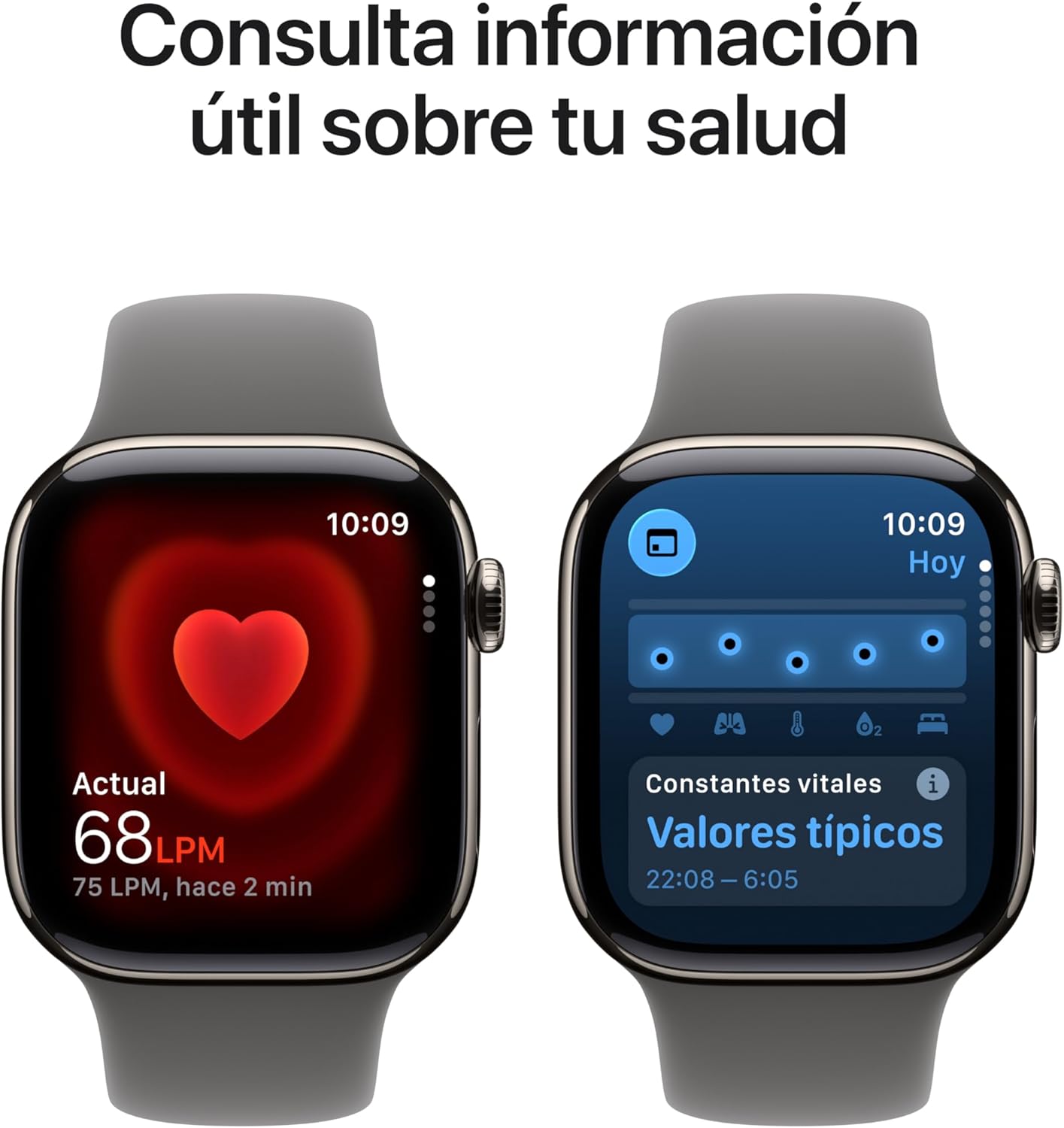 Apple Watch Series 11/ GPS/ Cellular/ 42mm/ Titânio Natural/ Bracelete Desportiva Preta (M/L) - Imagem 4