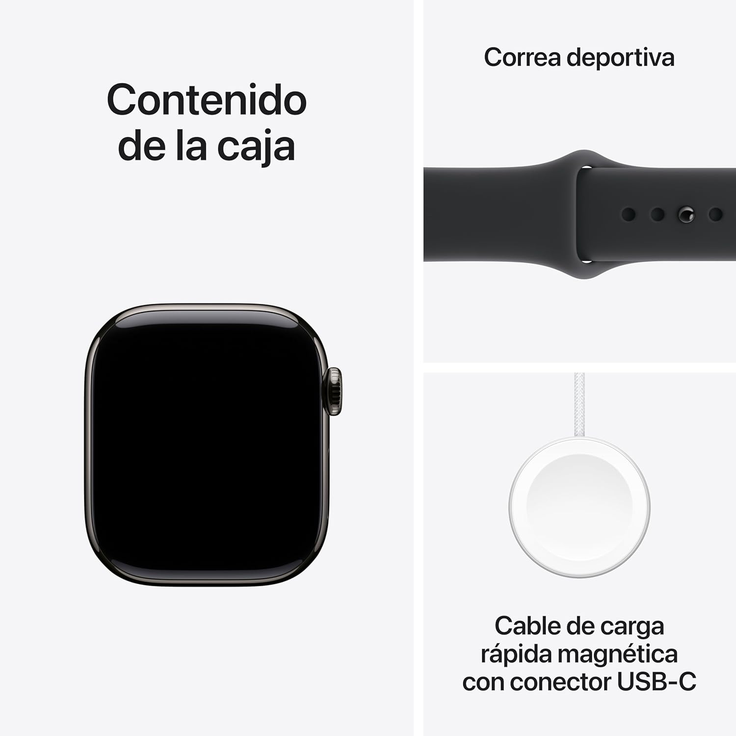 Apple Watch Series 11/ GPS/ Cellular/ 42mm/ Titânio Preto/ Bracelete Desportiva Ardósia Preto (M/L) - Imagem 6
