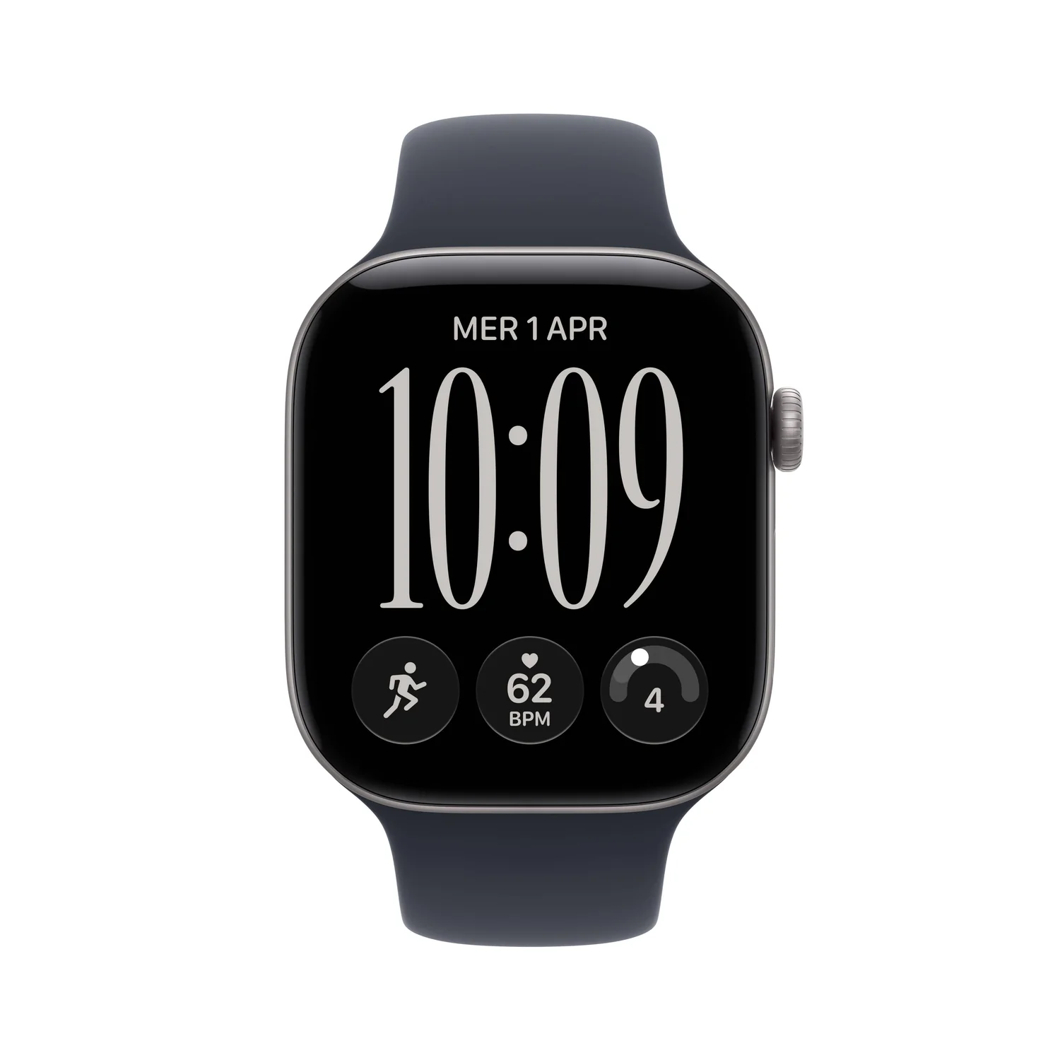 Smartwatch Apple Watch Series 12 46mm GPS + Cellular Cinzento Sideral com Bracelete Desportiva Azul Marinho M/L - Imagem 2