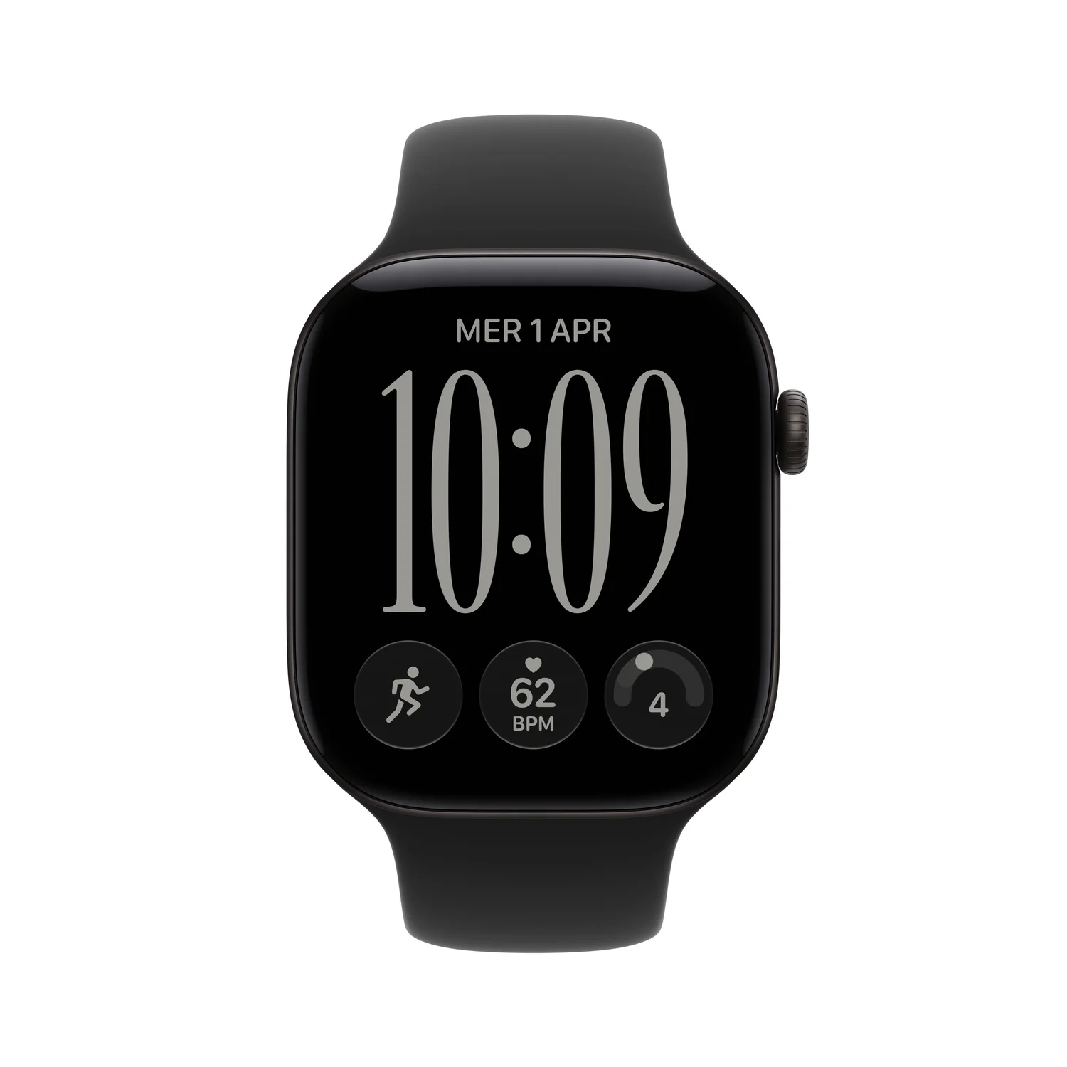 Smartwatch Apple Watch Series 12 GPS + Cellular 46mm Preto Bracelete Desportiva Preta M/L - Imagem 2