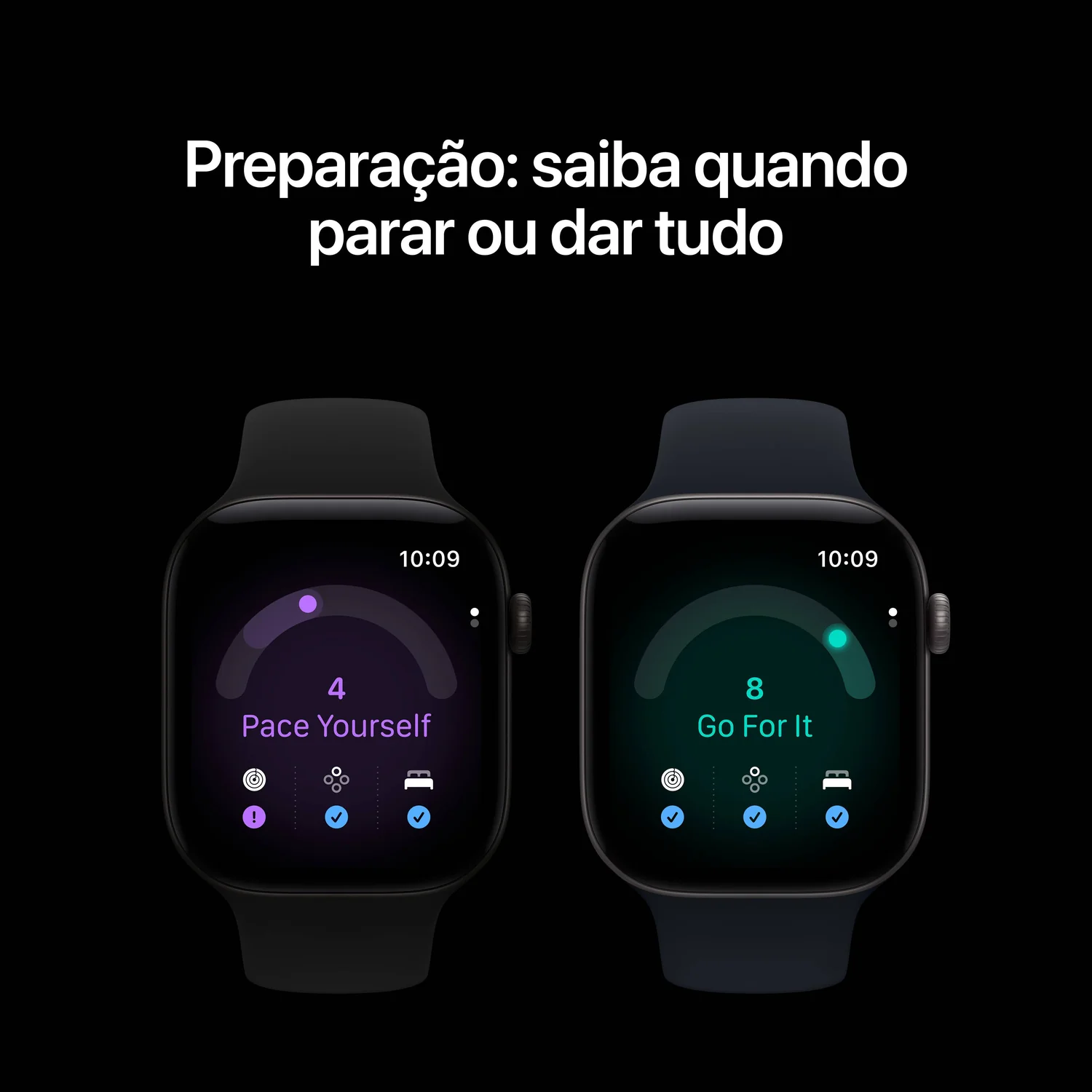 Smartwatch Apple Watch Series 12 46mm GPS + Cellular Bronze Escuro com Bracelete Desportiva Verde Oliva (M/L) - Imagem 4