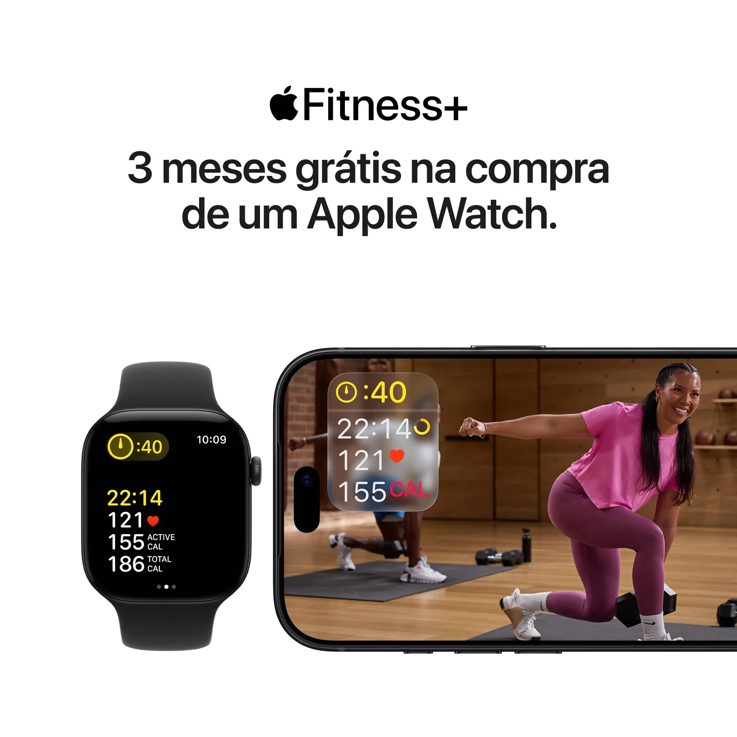 Smartwatch Apple Watch SE3 GPS 40mm Caixa Alumínio Branco Estrela Bracelete Desportiva Areia S/M - Imagem 8
