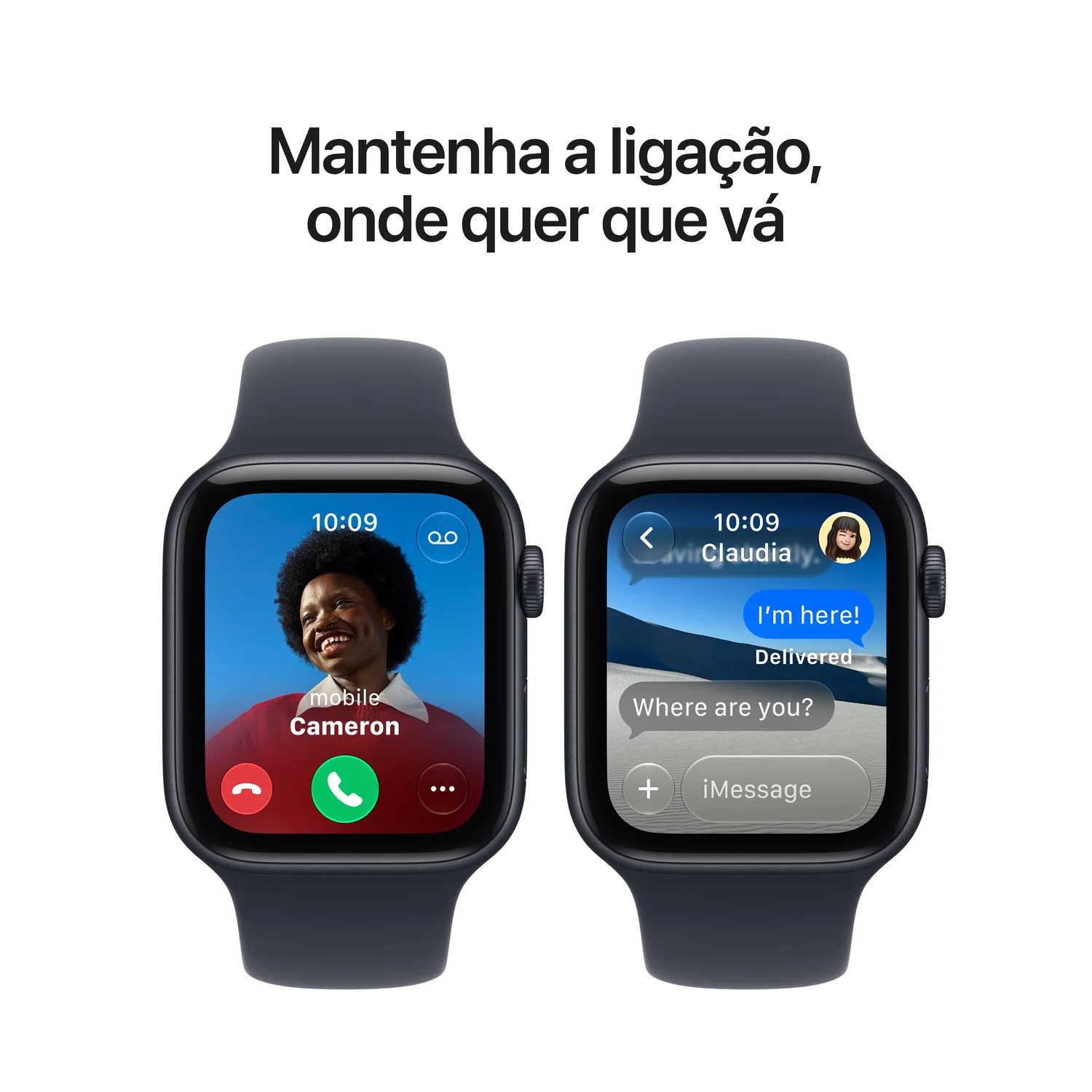 Smartwatch Apple Watch SE (3ª Geração) GPS 44mm Caixa Alumínio Branco Estrela Bracelete Desportiva Areia S/M - Imagem 5