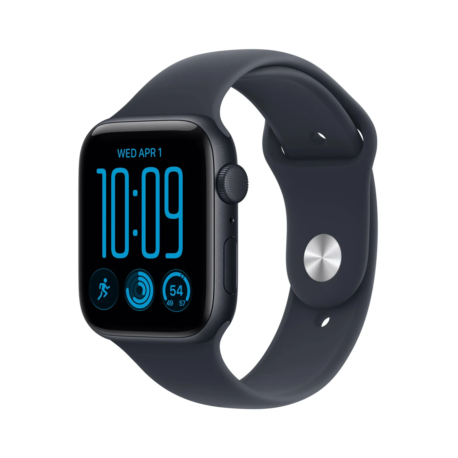 Smartwatch Apple Watch SE (3ª Geração) GPS 44mm Caixa Alumínio Meia-noite Bracelete Desportiva Azul Marinho M/L