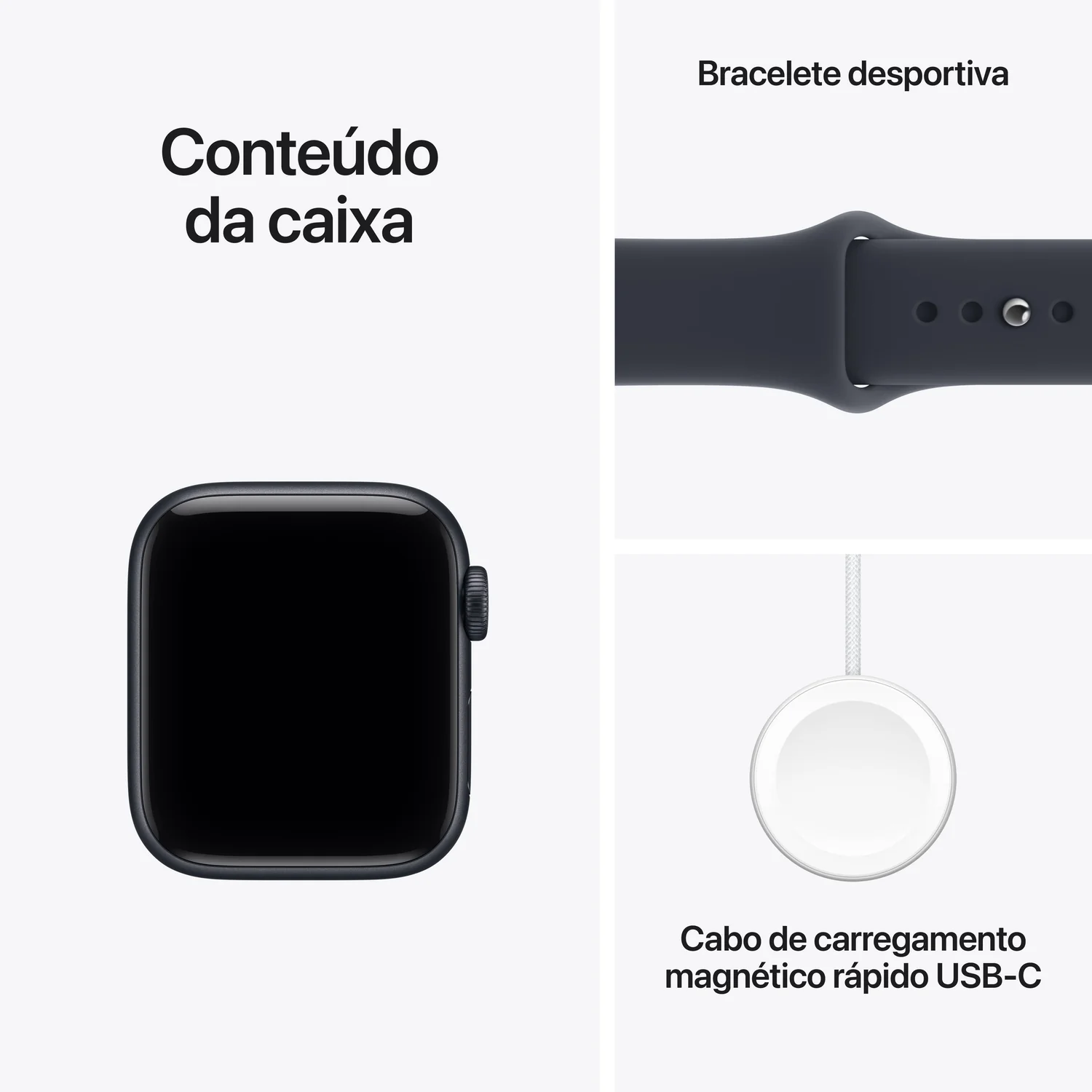 Smartwatch Apple Watch SE3 40mm GPS + Cellular Caixa Alumínio Meia-noite Bracelete Desportiva Azul Marinho S/M - Imagem 7