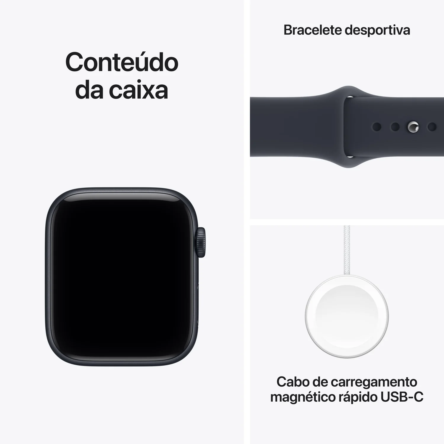 Smartwatch Apple Watch SE 3 GPS + Cellular 44mm Alumínio Meia-noite Bracelete Desportiva Azul Marinho M/L - Imagem 7