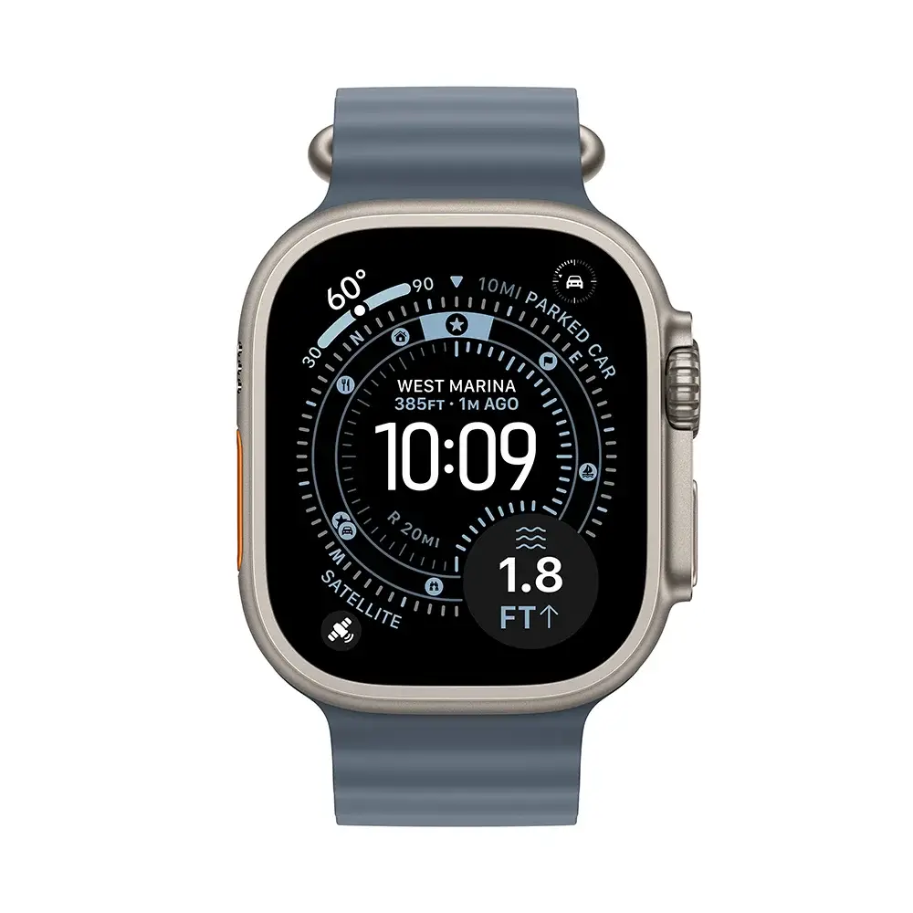 Apple Watch Ultra 3 GPS/ Cellular 49mm Caixa de Titânio Natural/ Bracelete Ocean Azul Náutico - Imagem 2