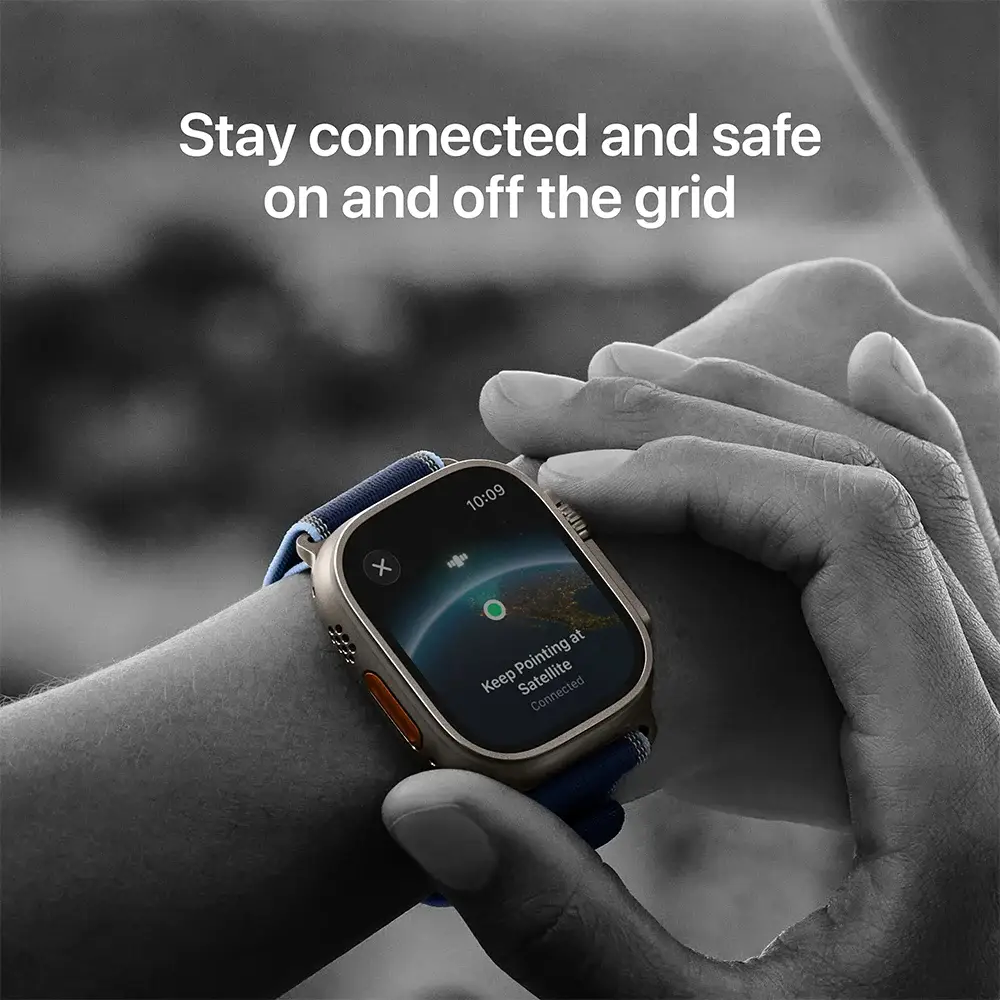 Apple Watch Ultra 3/ GPS/ Cellular/ 49mm/ Caixa Titânio Preto/ Bracelete Trail Loop Preta S/M - Imagem 4