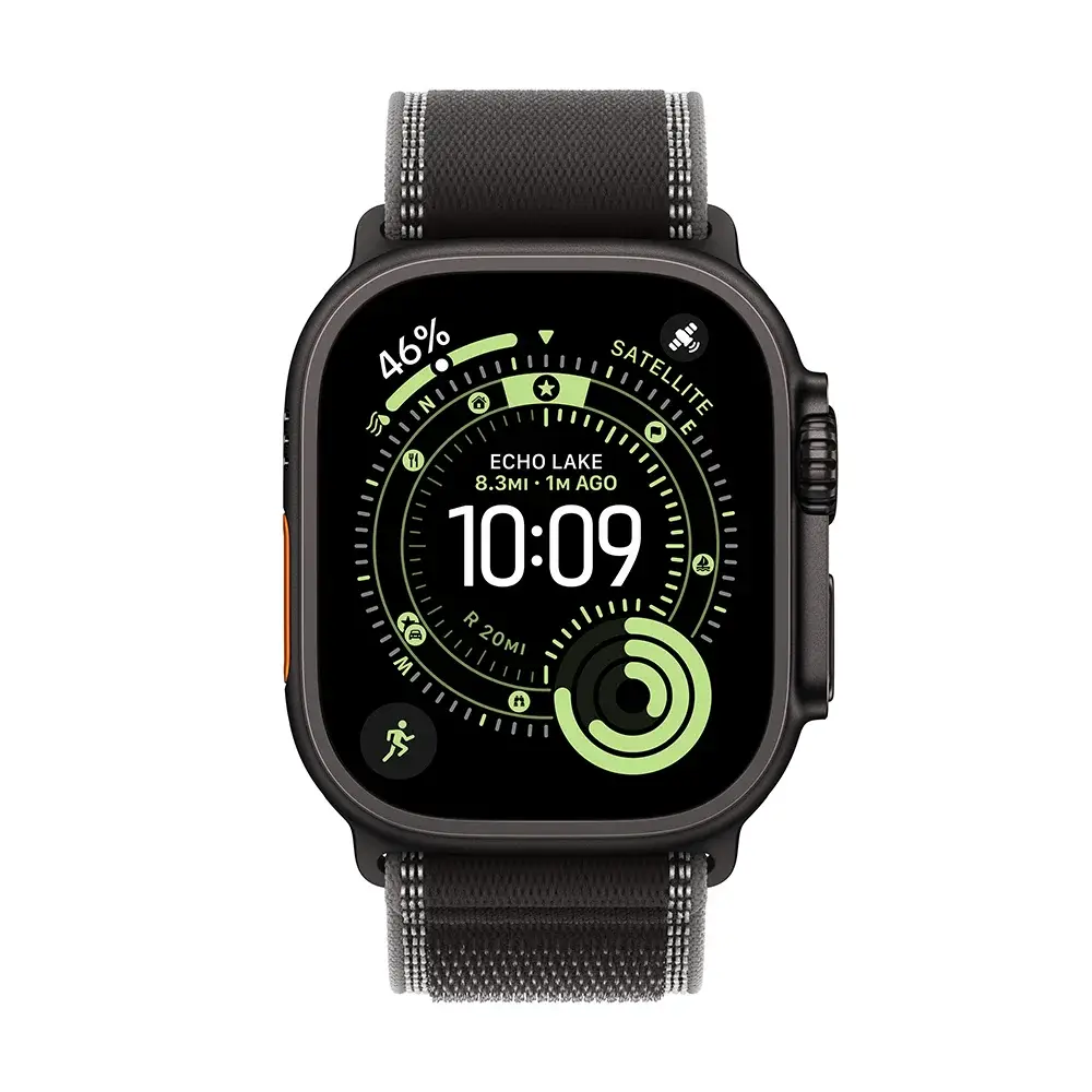 Apple Watch Ultra 3/ GPS/ Cellular/ 49mm/ Caixa Titânio Preto/ Bracelete Trail Loop Preta S/M - Imagem 2
