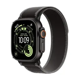 Apple Watch Ultra 3/ GPS/ Cellular/ 49mm/ Caixa Titânio Preto/ Bracelete Trail Loop Preta M/L