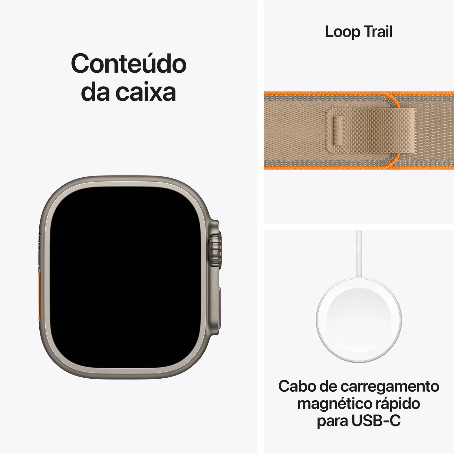 Smartwatch Apple Watch Ultra 4 49mm Titanium Natural GPS Bracelete Loop Trail Areia M/L - Imagem 7