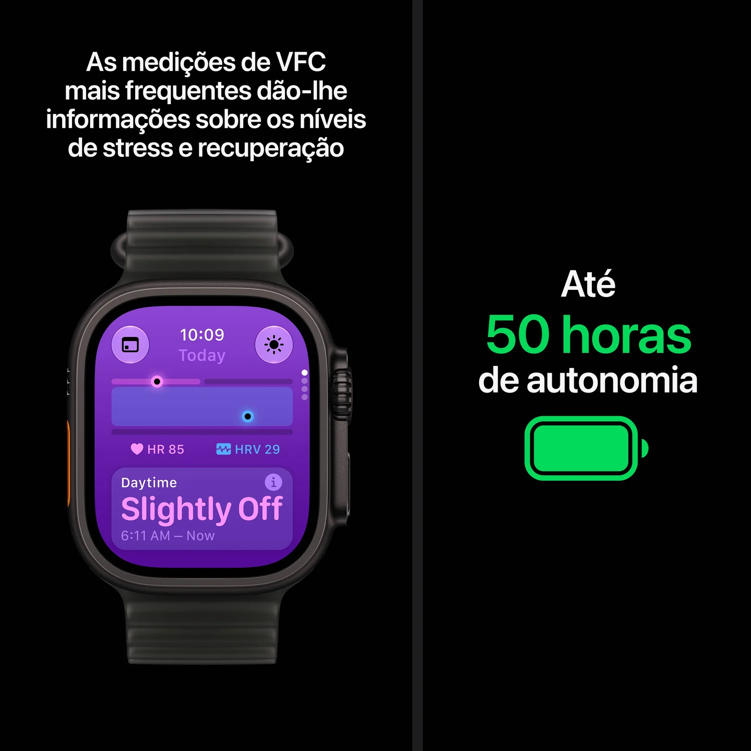Smartwatch Apple Watch Ultra 4 49mm Caixa Titânio Preto Bracelete Alpine Loop Bordeaux M - Imagem 5