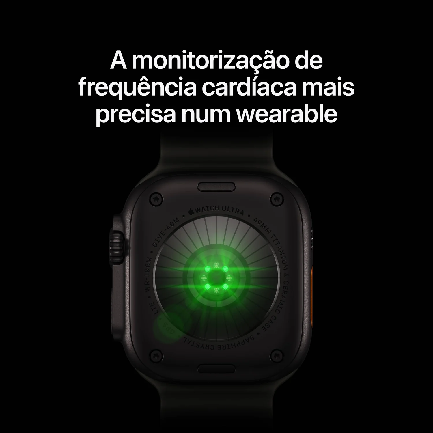 Smartwatch Apple Watch Ultra 4 GPS 49mm Caixa em Titânio Preto Bracelete Loop Trail Bordô M/L - Imagem 3
