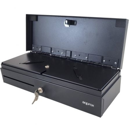 Gaveta de Dinheiro Approx appCASH02FLIPTOP/ Manual e Automático/ Preto