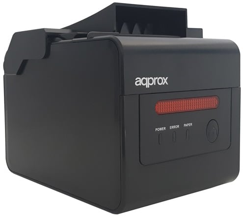 Impressora de Tickets Approx appPOS80ALARM/ Térmica/ Largura papel 58 e 80mm/ USB-RS232-LAN-RJ11/ Preta