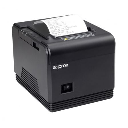Impressora de Talões Approx appPOS80AM/ Térmica/ Largura do Papel 80mm/ USB-RS232/ Preta