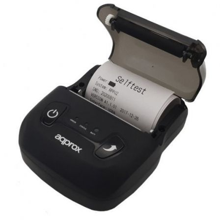Impressora de Talões Approx appPOS58PORTABLE+/ Térmica/ Largura papel 58mm/ USB-Bluetooth/ Preta - Imagem 3