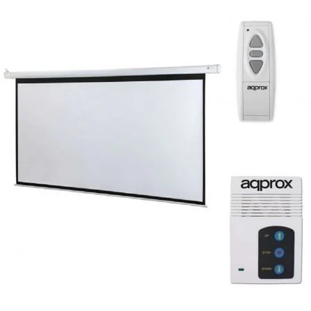 Tela de Projeção Elétrica Approx appP106E 16:9 234x131cm com Comando à Distância Branco
