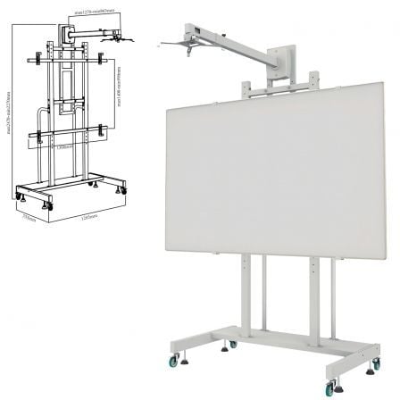 Suporte para Quadro Interativo Approx appIBSTD/ 80-120"