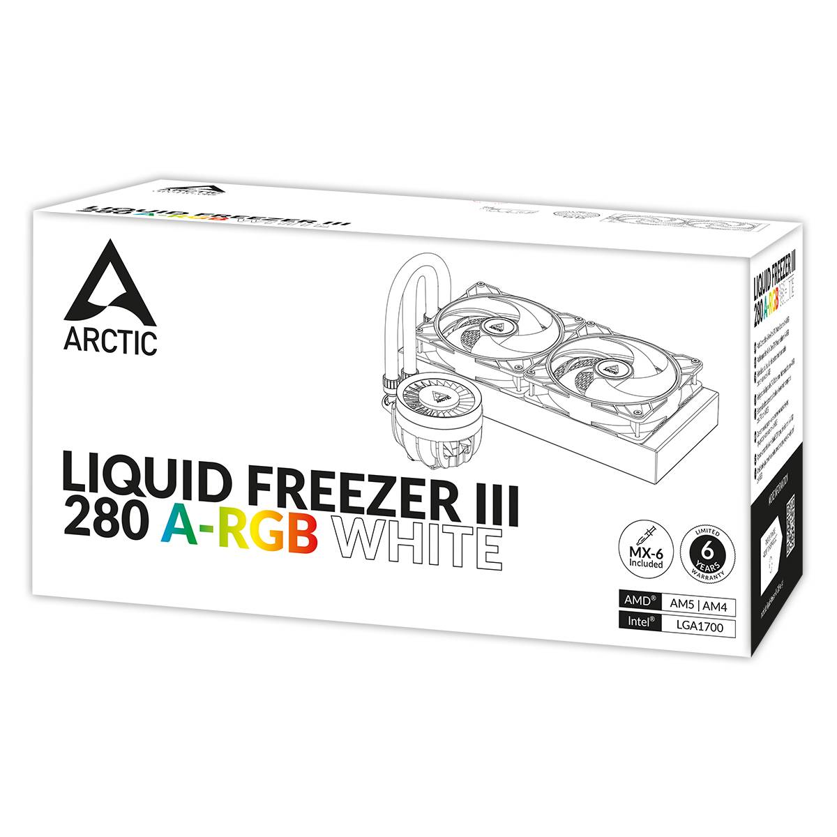 Sistema de Refrigeração Líquida Arctic Liquid Freezer III 280 A-RGB/ Branco - Imagem 16