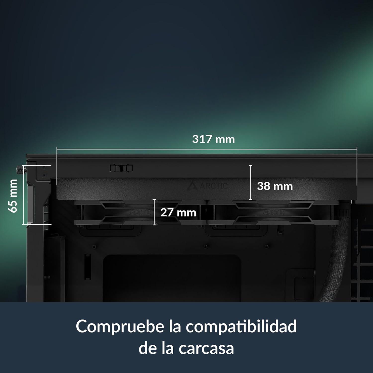 Sistema de Refrigeração Líquida Arctic Liquid Freezer III Pro 280/ Preto - Imagem 2