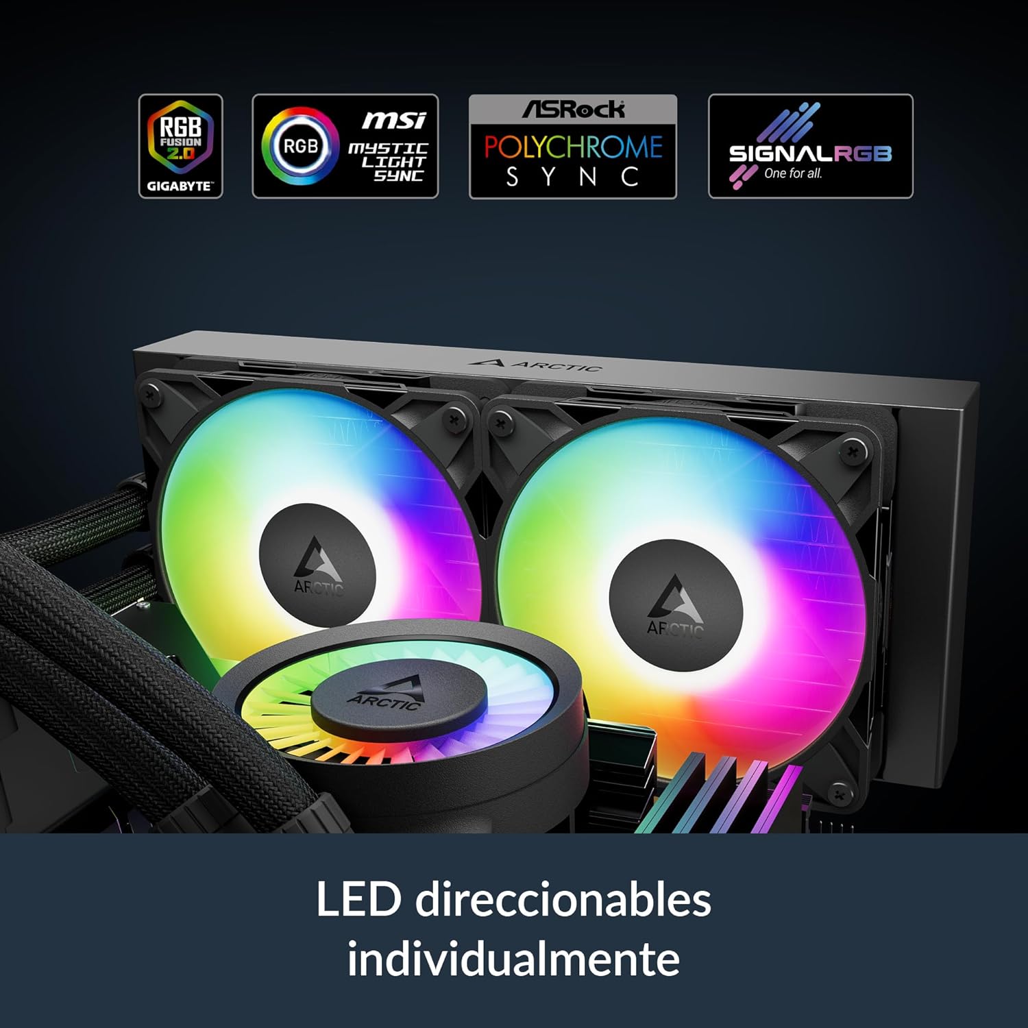 Refrigeração Líquida ARCTIC Liquid Freezer III Pro 280 A-RGB Preto - Imagem 9