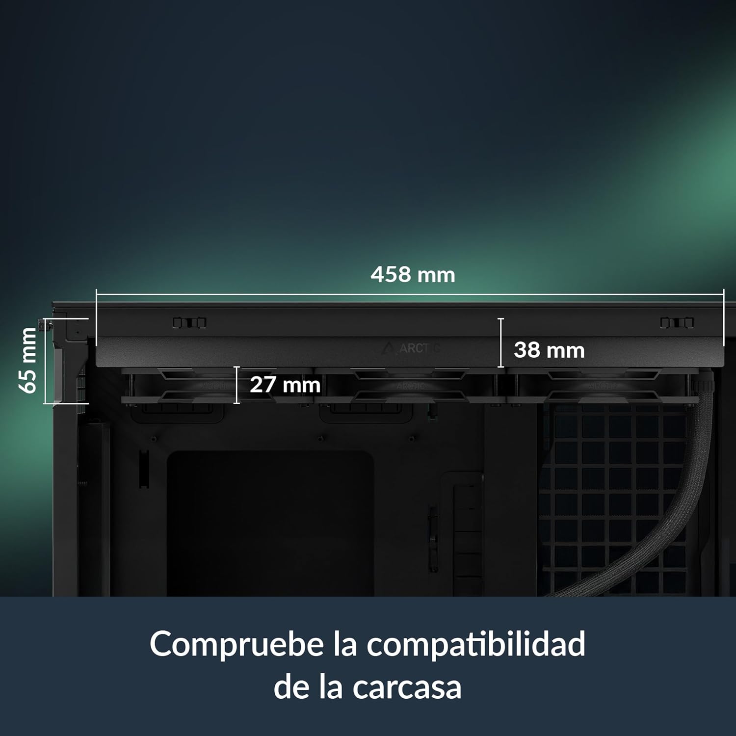 Sistema de Refrigeração Líquida Arctic Liquid Freezer III Pro 420 A-RGB/ Preto - Imagem 2