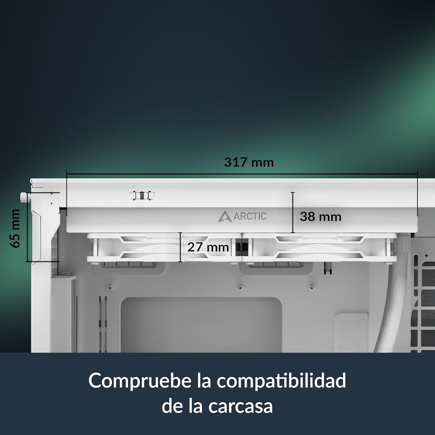 Sistema de Refrigeração Líquida Arctic Liquid Freezer III Pro 280 A-RGB/ Branco - Imagem 2