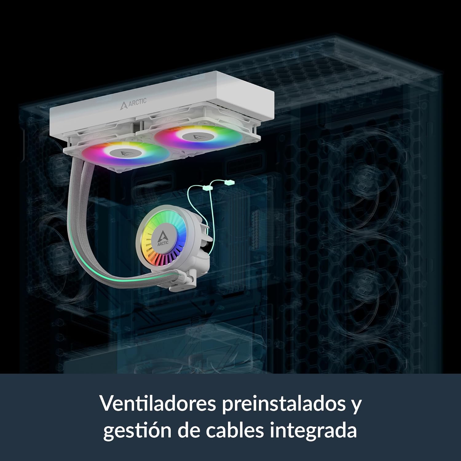Sistema de Refrigeração Líquida Arctic Liquid Freezer III Pro 280 A-RGB/ Branco - Imagem 6