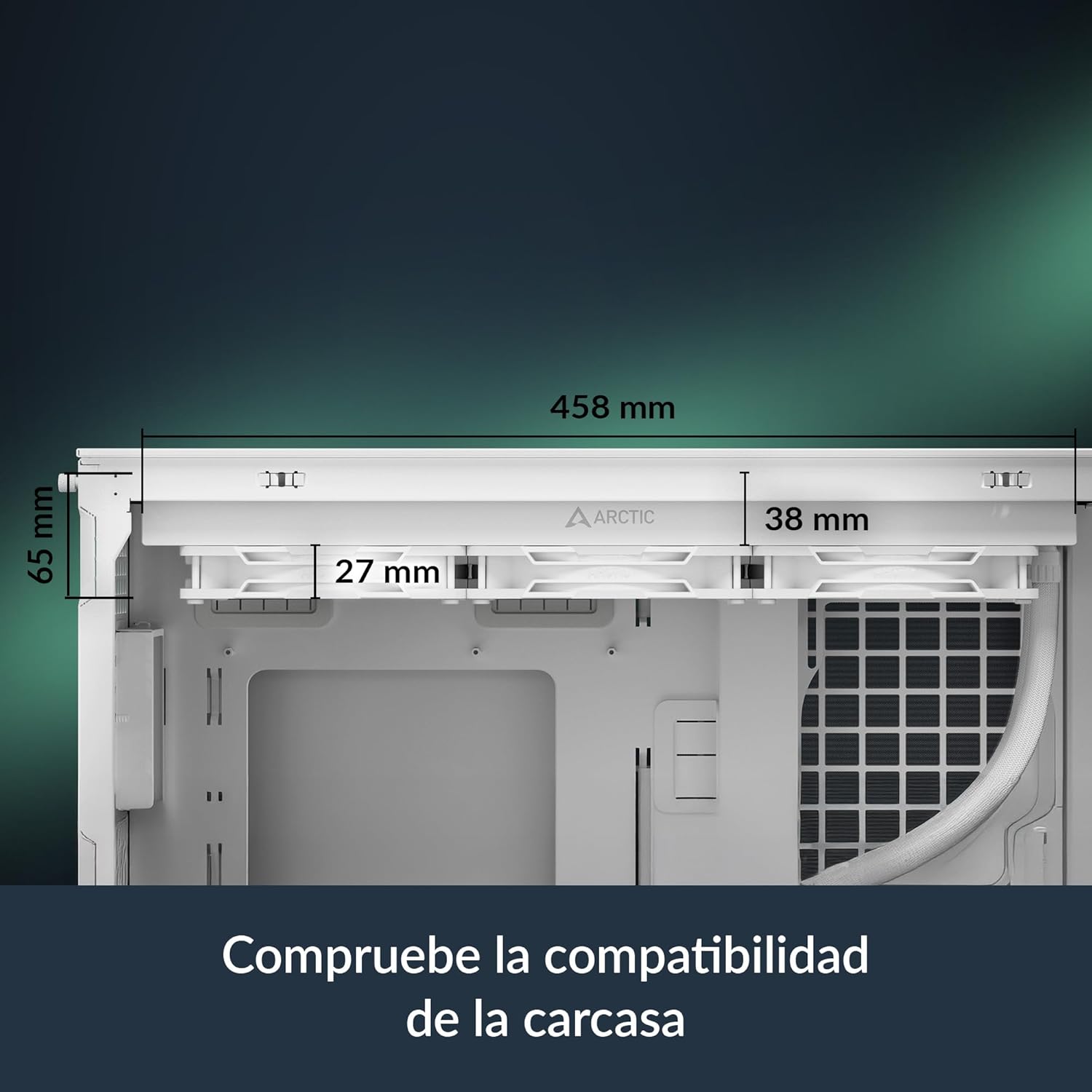 Sistema de Refrigeração Líquida Arctic Liquid Freezer III Pro 420 A-RGB/ Branco - Imagem 2